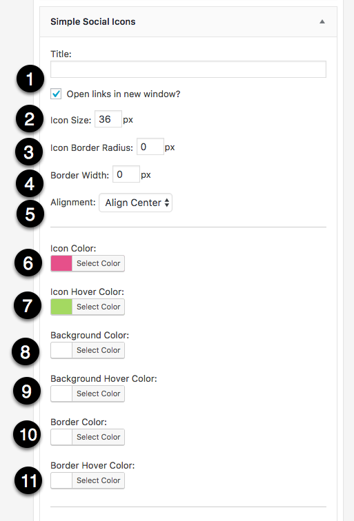 513x756 Simple Social Icons Widget Settings One Happy Studio