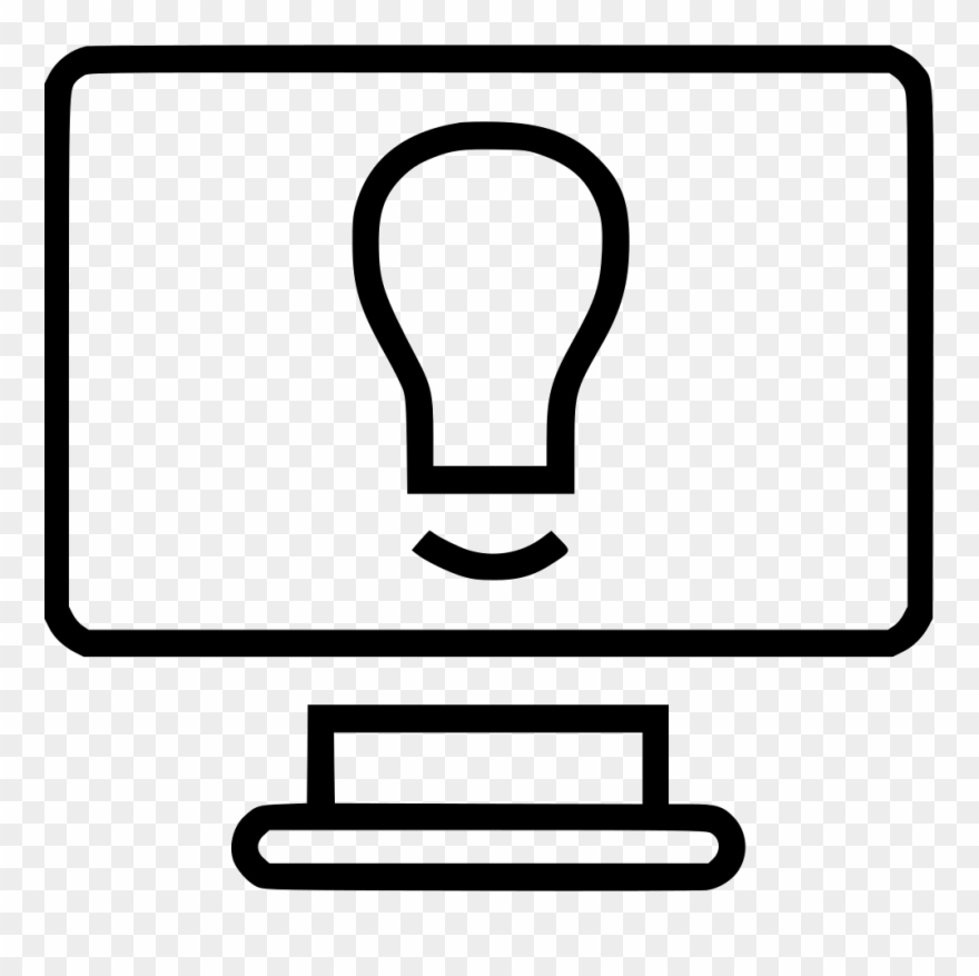 880x877 Light Bulb Monitor Png Icon Free
