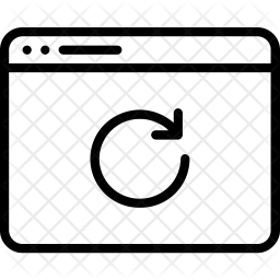 256x256 Refresh Webpage Icon Of Line Style