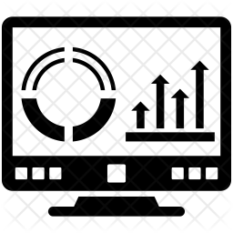 256x256 Web Analytics Icon Of Glyph Style