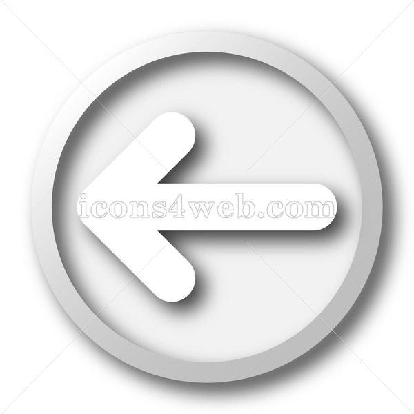 600x600 Left Arrow White Icon Left Arrow White Button