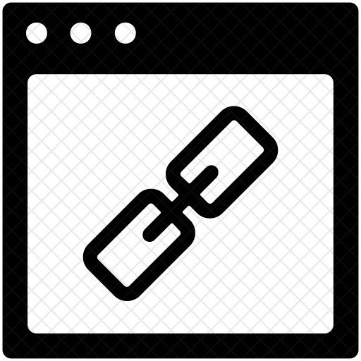 512x512 Web Link Icon Of Glyph Style