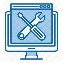 256x256 Website Maintenance Icon Of Colored Outline Style