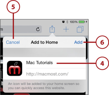 360x314 Creating Home Screen Bookmarks Surfing The Web On The Ipad