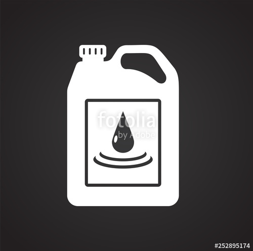 500x497 Car Oil Icon On Background For Graphic And Web Design Simple