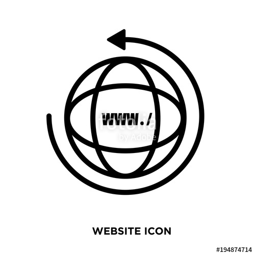 500x500 Website Icon, Web Vector In Trendy Flat Style Isolated