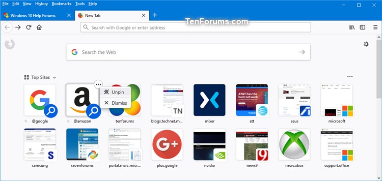 750x356 Add And Remove Search Engine Icons On New Tab Top Sites In Firefox