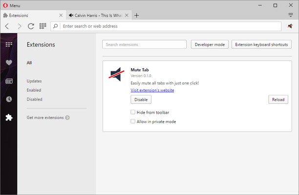 612x400 Mute Tab Extension