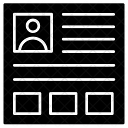 256x256 Business Website Template Icon Of Glyph Style