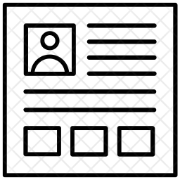 256x256 Business Website Template Icon Of Line Style