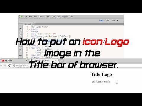 480x360 How To Put An Iconlogo Image In The Title Bar Of Browser