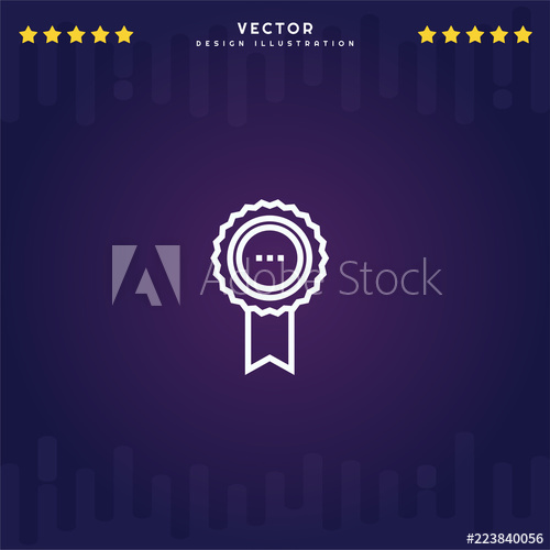 500x500 Outline Title Icon Isolated On Gradient Background, For Website