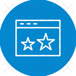 256x256 Starred, Web, Browser, Stars, Screen, Favourite, Website, Url Icon