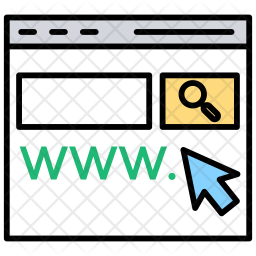 256x256 Website Url Icon Of Colored Outline Style