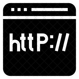 256x256 Website Url Icon Of Glyph Style