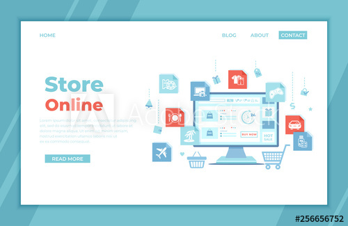 500x325 Online Store Shop Internet Virtual Shopping, E Commerce, Digital