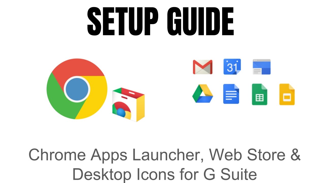 1280x720 Chrome Apps Launcher, Web Store Desktop Icons