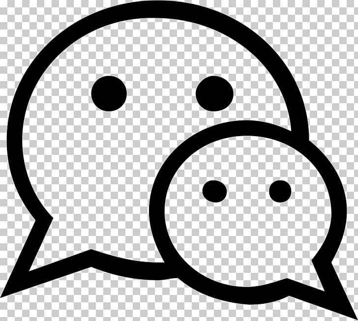 728x653 Wechat Computer Icons Portable Network Graphics Black And White