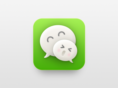 400x300 Wechat Xx Oo Icon Redesign Icons Design