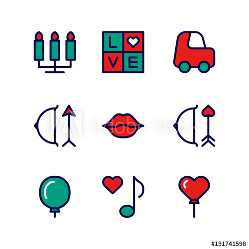 Wedding Anniversary Icon Set Lovely Vector Collection Isolated 500x500 Wedding Anniversary Icon Set Lovely Vector Collection Isolated