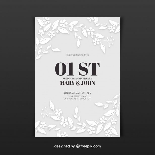 Wedding Anniversary Card With Flowers Free Vector Hoa 626x626 Wedding Anniversary Card With Flowers Free Vector Hoa