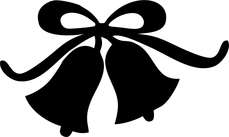 800x479 Wedding Bells Silhouette Laser Cut Appliques