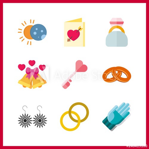 500x500 Ring Icon Vector Illustration Ring Set Wedding Invitation