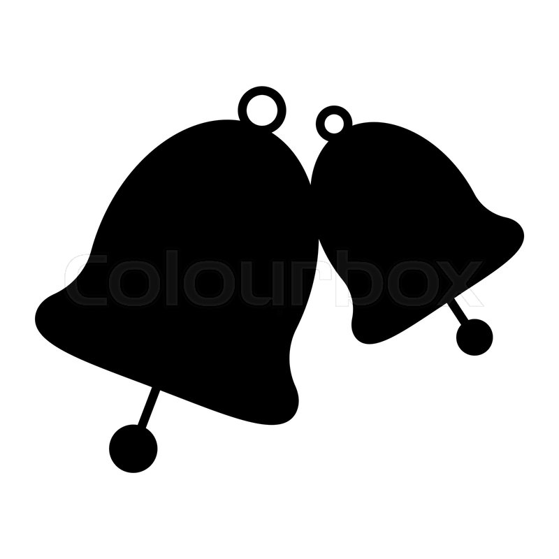800x800 Wedding Bells Solid Icon Bell Vector Stock Vector Colourbox