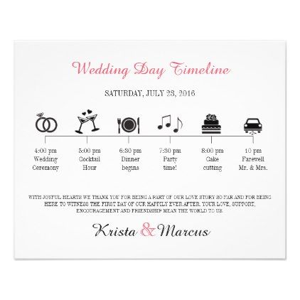 422x422 Icon Wedding Timeline Program Wedding Party