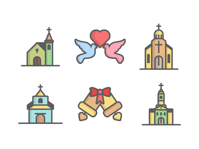 800x600 Wedding Icons