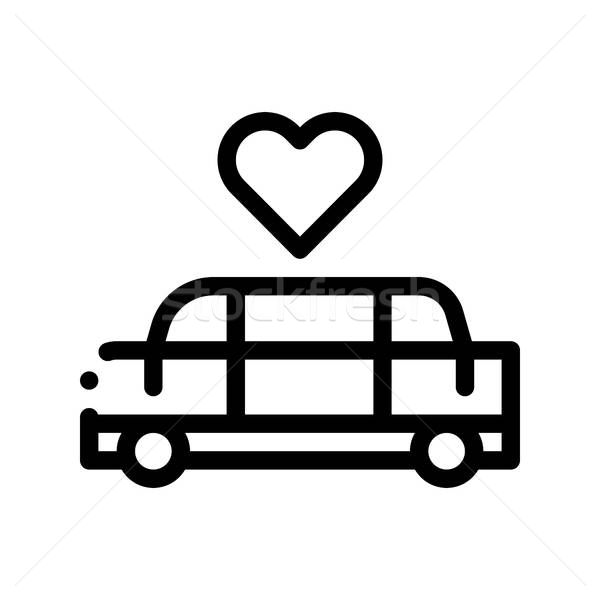 600x600 Car Limousine For Wedding Ceremony Vector Icon Vector Illustration