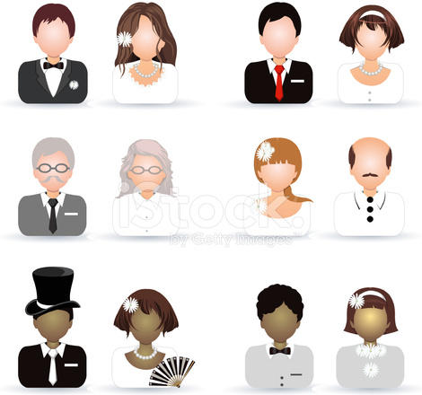 470x440 Wedding Couple Icon Stock Vector