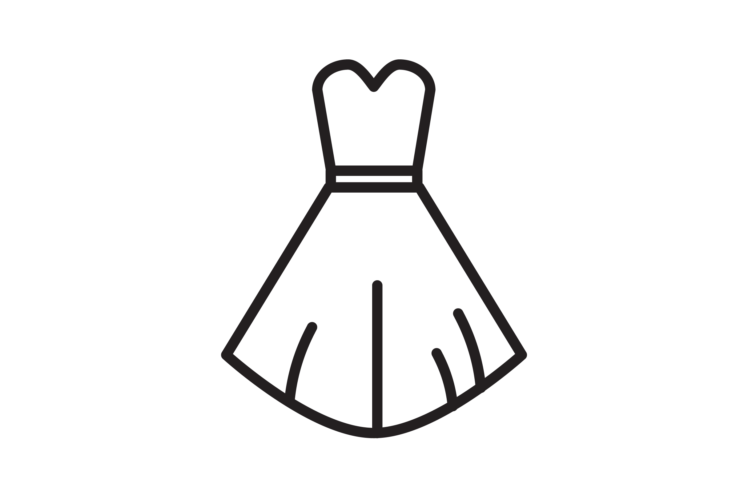 2417x1609 Wedding Dress Icon Graphic