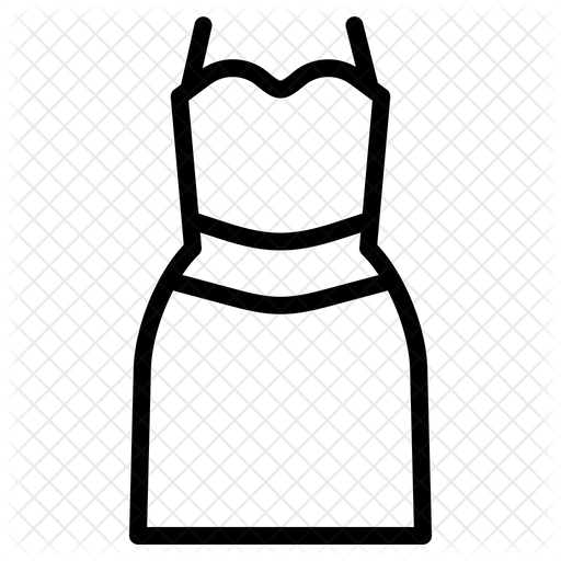 512x512 Wedding Dress Icon Of Line Style