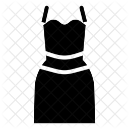 256x256 Wedding Dress Icon Of Glyph Style