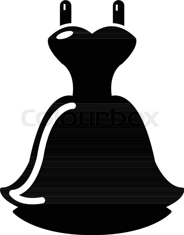 627x800 Wedding Dress Icon Simple Stock Vector Colourbox