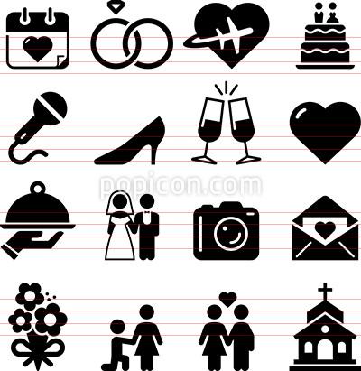 400x411 Wedding Icons