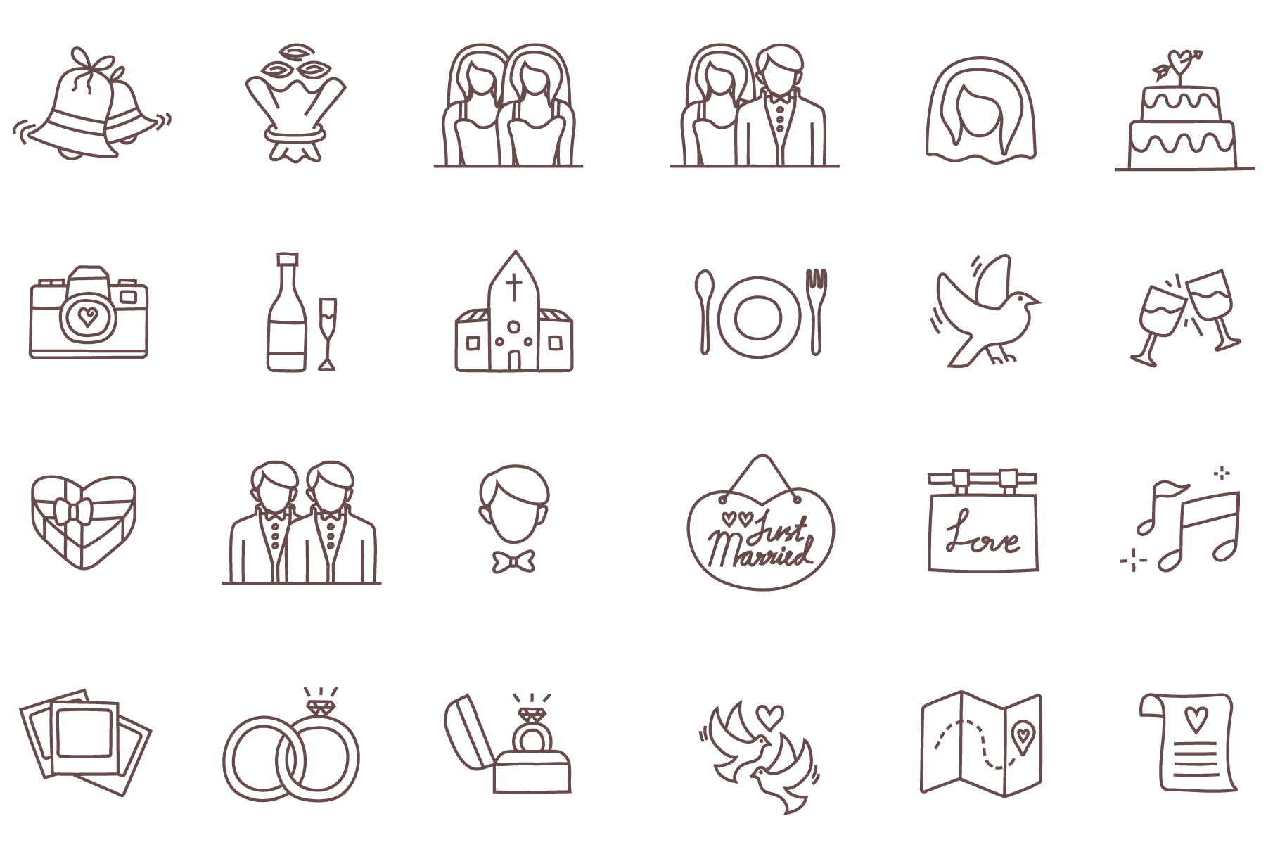 1820x1214 Free Wedding Icons