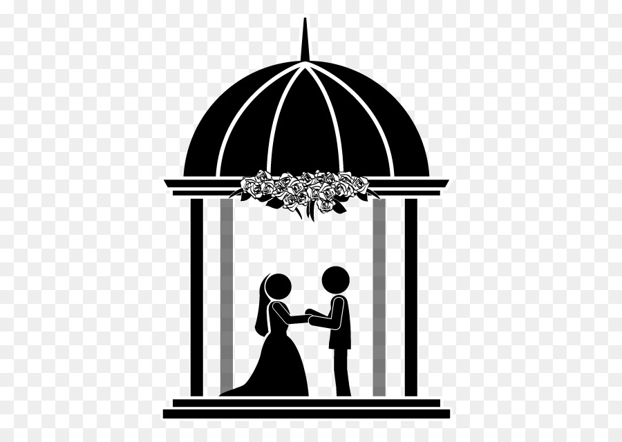 900x640 Wedding Silhouette Clipart