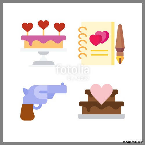 500x500 Reception Icon Vector Illustration Reception Set Guests Book