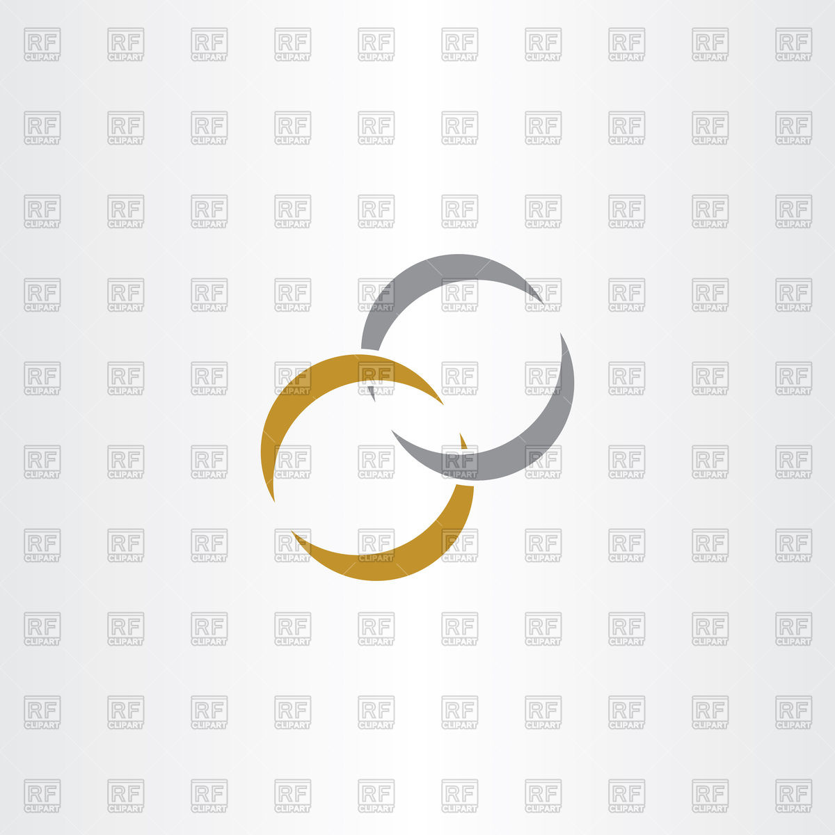 1200x1200 Golden And Silver Wedding Rings Icon Vector Image Of Icons