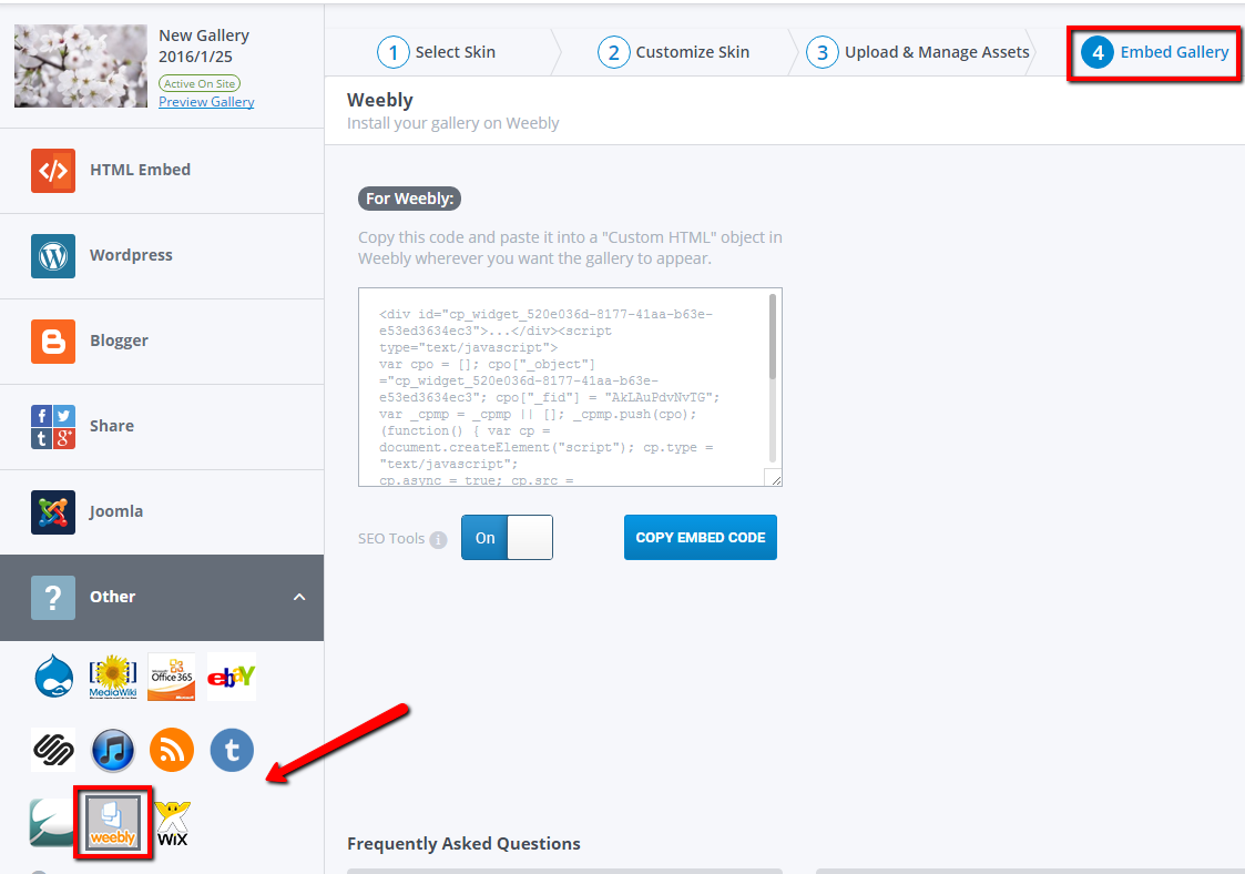 1123x788 How To Embed Cincopa Gallery In Weebly Website Cincopa Helpdesk