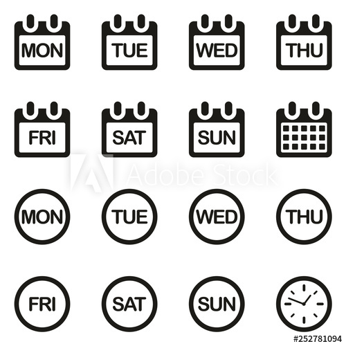 Week Icon at Vectorified.com | Collection of Week Icon free for ...