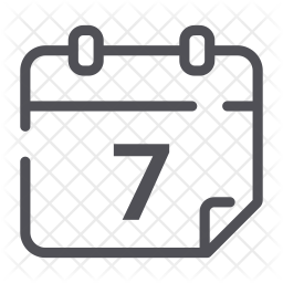256x256 Week Icon Of Line Style