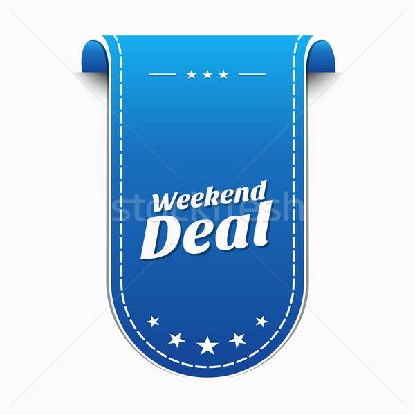 600x600 Weekend Deal Blue Vector Icon Design Vector Illustration Rizwan