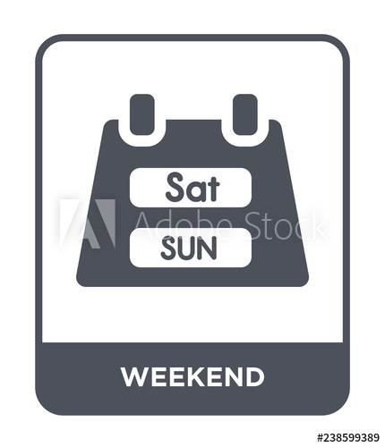 430x500 Weekend Icon Vector