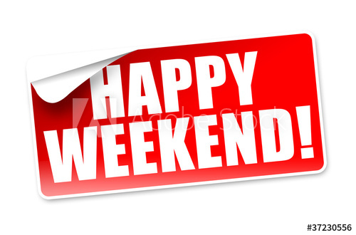 500x330 Happy Weekend! Button, Icon