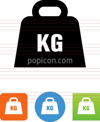 400x490 Kilogram Weight Icon
