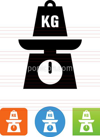 400x545 Scale With Kilogram Weight Icon