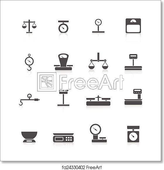 561x581 Free Art Print Of Scales Weight Icon Scales Weight Tools Measure